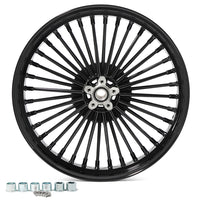 21x3.5 Front Single Disc Fat Spoke Wheel for Harley Davidson Softail / Dyna No ABS