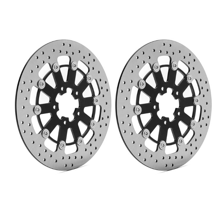 2pcs 11.8 Inch Front Brake Disc Rotors for Harley Davidson Touring FLHTCUSE Electra Glide Ultra Classic CVO 1800 2009-2013