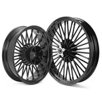 Front Rear Fat Spoke Cast Wheel Set for Harley Dyna Wide Super Glide Street Bob Low Rider 2008-2017