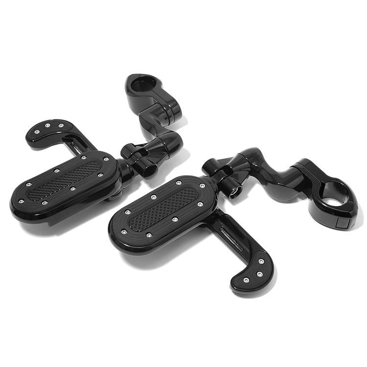Universal Adjustable Highway Foot Pegs For Harley Davidson All Models with 7/8" 1" 1.25" Guard Bar