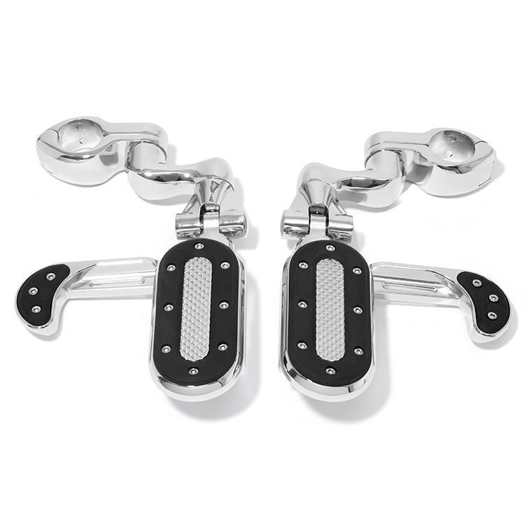 Universal Adjustable Highway Foot Pegs For Harley Davidson All Models with 7/8" 1" 1.25" Guard Bar