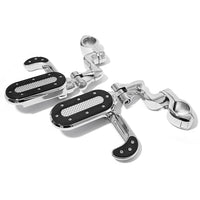 Universal Adjustable Highway Foot Pegs For Harley Davidson All Models with 7/8" 1" 1.25" Guard Bar