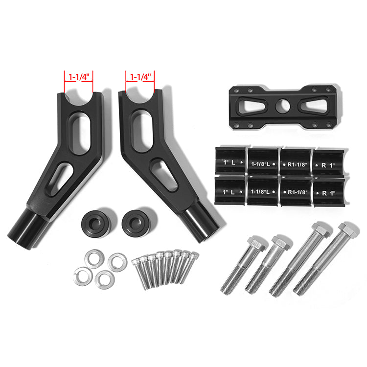 Aluminum 7-8 inch / 10-11 inch Handlebar Riser For Harley Davidson Dyna Street bob Softail Sportster