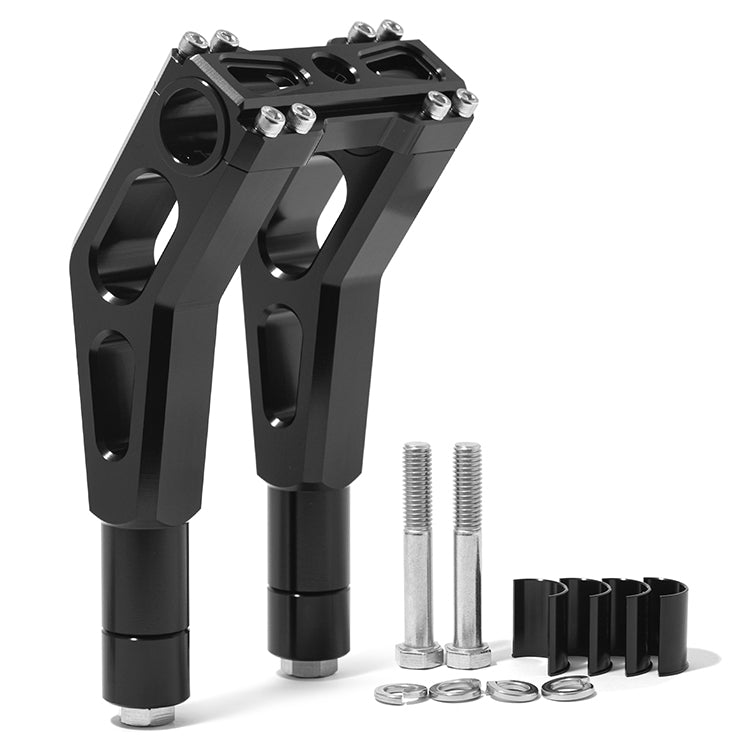 Aluminum 7-8 inch / 10-11 inch Handlebar Riser For Harley Davidson Dyna Street bob Softail Sportster