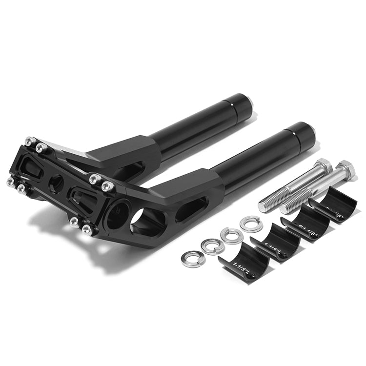 Aluminum 7-8 inch / 10-11 inch Handlebar Riser For Harley Davidson Dyna Street bob Softail Sportster