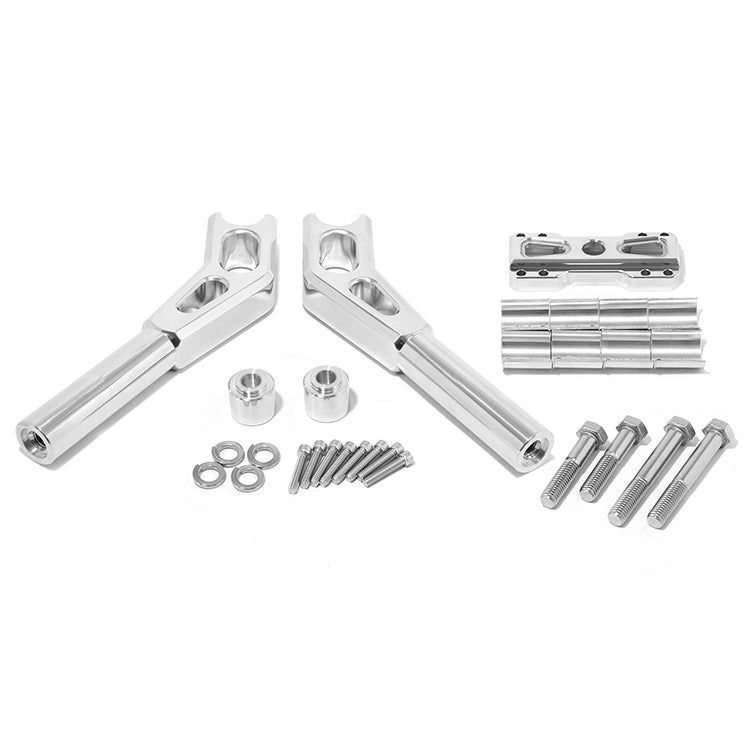 Aluminum 7-8 inch / 10-11 inch Handlebar Riser For Harley Davidson Dyna Street bob Softail Sportster