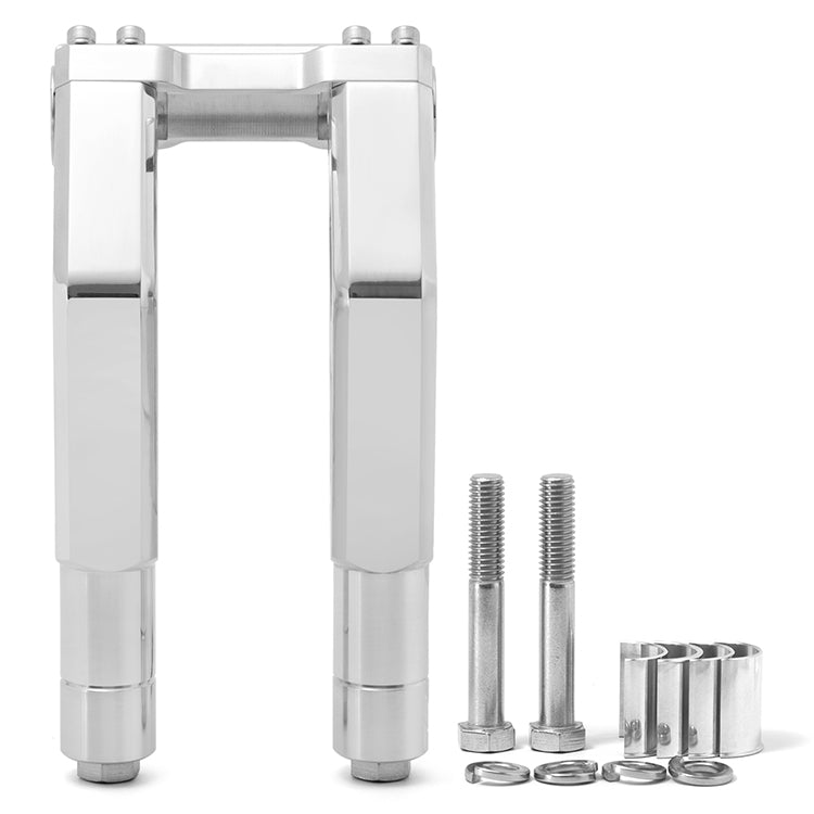 Aluminum 7-8 inch / 10-11 inch Handlebar Riser For Harley Davidson Dyna Street bob Softail Sportster