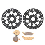 For Harley Davidson FLSTSB Softail Cross Bones 2008-2011 11.5" Front Rear Brake Rotors Pads