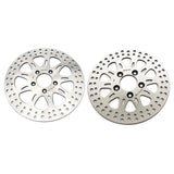 For Harley Davidson Sportster XL883N Iron 2016-2023 11.5" Front 10.2" Rear Brake Rotors Pads