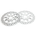 For Harley Davidson Sportster XL883L Superlow / XL883N Iron 2011-2013 / XL1200L Low 2007-2011 11.5" Front 10.2" Rear Brake Rotors Pads