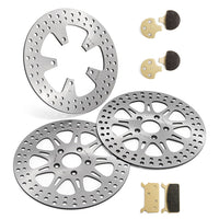 For Harley Touring FLHT Electra Glide / FLHTCI Electra Glide Classic / Ultra Glide / Ultra Classic 1986-1999 11.5 Inch Front Rear Brake Rotors Pads
