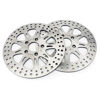 For Harley Davidson Dyna FXD FXDL FXDWG FXR FXRS FXRT FXRD FXLR Late 1987-1999 11.5 Inch Front Rear Brake Rotors Pads