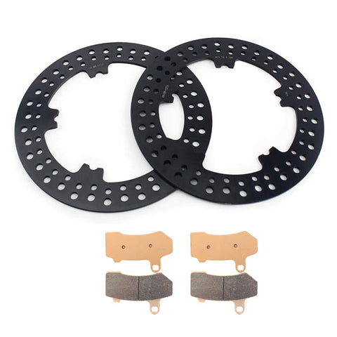 For Harley Davidson VRSCF V-Rod Muscle 2009-2017 11.8" Front Brake Rotors Pads