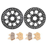 For Harley Dyna FXDBi Street Bob / FXDLi Low Rider / FXDWGi Wide Glide / FXDCi Super Glide Custom 2006-2007 11.8" Front 11.5" Rear Brake Rotors Pads