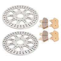 For Harley Dyna FXDBI Street Bob / FXDLI Low Rider / FXDWGI Wide Glide / FXDCI Super Glide Custom 2006-2007 11.8 Front 11.5 Rear Brake Rotors Pads