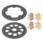 For Harley Dyna FXDi Super Glide / FXDLi Low Rider 2006-2007 / FXDCi Super Glide Custom 2006 11.8" Front 11.5" Rear Brake Rotors Pads