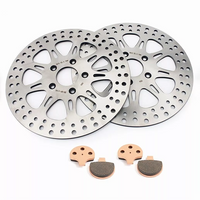 For Harley Dyna FX FXE FXS 1984-1986 / FXD FXDL FXDWG FXR FXRS FXRT FXRD FXLR 1984-Early 1987 11.5 Inch Front Brake Rotors Pads