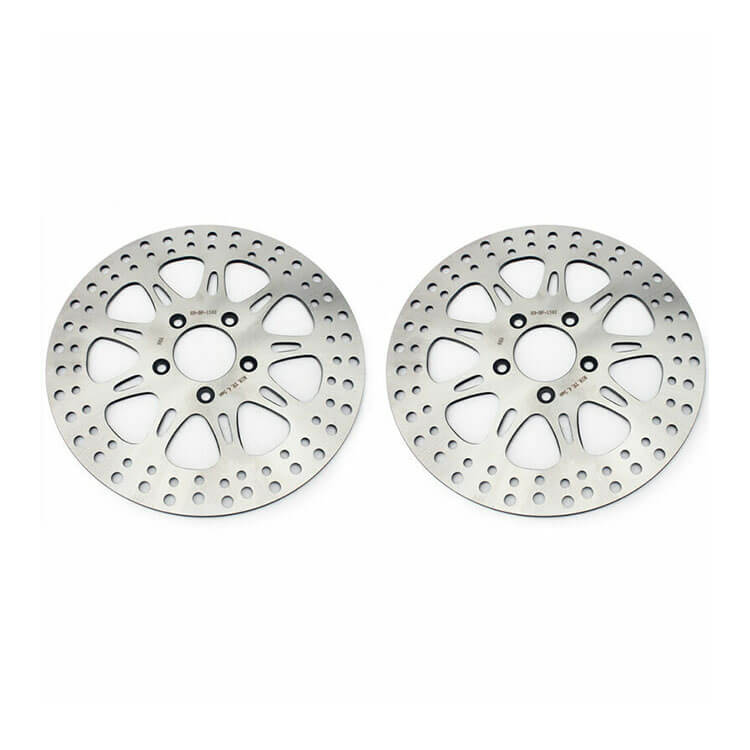 For Harley Sportster XL883R Roadster (Cast Wheel) 2011-2013 11.5 Front 10.2 Rear Brake Rotors Pads