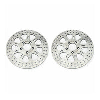 For Harley Sportster XL883R Roadster (Cast Wheel) 2011-2013 11.5 Front 10.2 Rear Brake Rotors Pads
