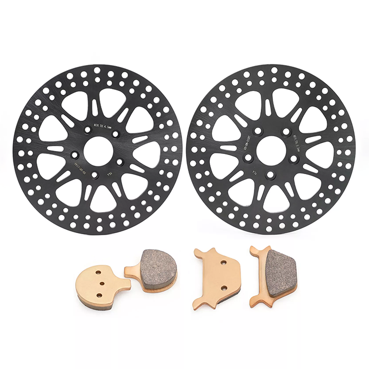 For Harley Davidson Softail FXST FXSTB FXSTC FXSTS FLST FLSTC(Alloy Hub) Late 1987-1999 11.5 Inch Front Rear Brake Rotors Pads