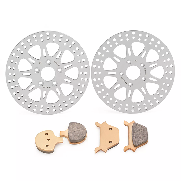 For Harley Davidson Softail FXST FXSTB FXSTC FXSTS FLST FLSTC(Alloy Hub) Late 1987-1999 11.5 Inch Front Rear Brake Rotors Pads