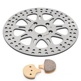 For Harley Sportster XLH883 XLH1100 XLX1100 (Girling Caliper) 1984-Early 1987 11.5" Front Brake Rotor Pads