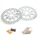For Harley Davidson Softail FXSB Breakout 2015-2017 11.5" Front Rear Brake Rotors Pads