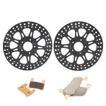 For Harley Davidson Softail FXSB Breakout 2015-2017 11.5" Front Rear Brake Rotors Pads