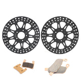 For Harley Davidson Softail FXSB Breakout 2015-2017 11.5" Front Rear Brake Rotors Pads