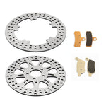 For Harley Dyna FLD Switchback 2012-2016 / FXD Super Glide 2008-2010 / FXDL Low Rider 2008-2013 11.8 Front 11.5 Rear Brake Rotors Pads