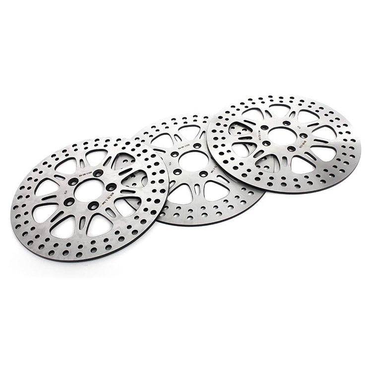 For Harley Dyna FXDBC Street Bob LTD 2016 / FXDF Fat Bob 2008-2017 / FXDL Low Rider 2014-2017 11.8 Front 11.5 Rear Brake Rotors Pads