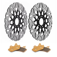 For Harley Dyna FXDBI Street Bob / FXDLI Low Rider / FXDWGI Wide Glide / FXDCI Super Glide Custom 2006-2007 11.8 Front 11.5 Rear Brake Rotors Pads