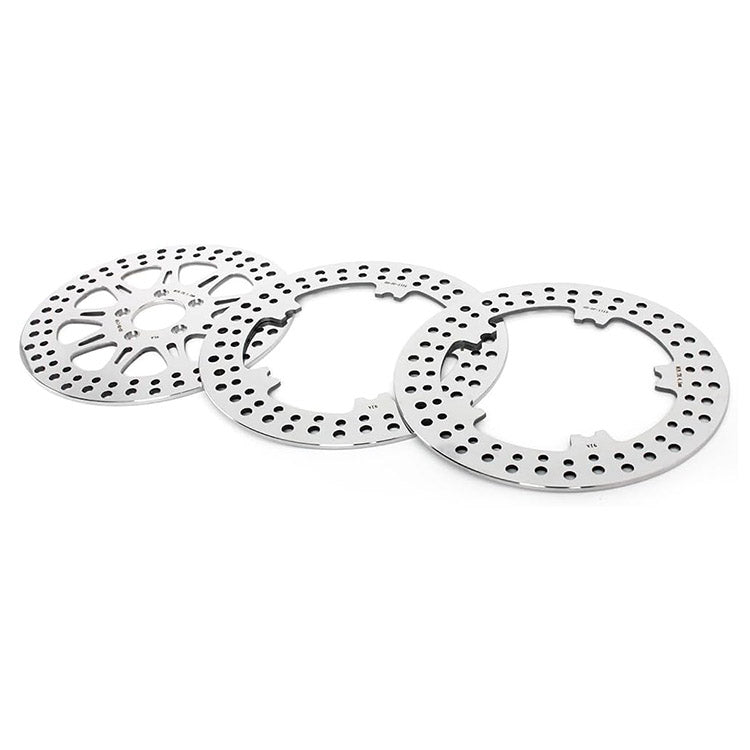For Harley Dyna FXDL Low Rider 2014-2017 / FXDLS Low Rider S 2017 11.8 Front 11.5 Rear Brake Rotors Pads