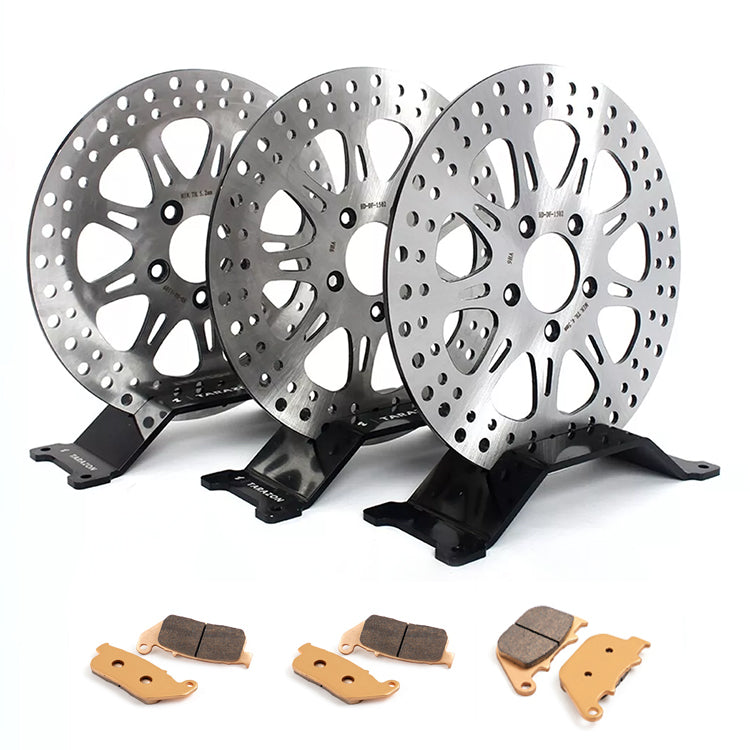 For Harley Sportster R XL883R 2005-2013 / XL883R Roadster 2010 / XL1200R Roadster 2004-2008 11.5 Inch Front Rear Brake Rotors Pads