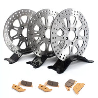 For Harley Sportster R XL883R 2005-2013 / XL883R Roadster 2010 / XL1200R Roadster 2004-2008 11.5 Inch Front Rear Brake Rotors Pads