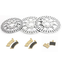 For Harley Sportster XL1200CX Roadster 2016-2023 11.8 Front 10.2 Rear Brake Rotors Pads