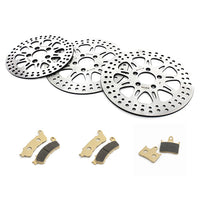 For Harley Sportster XL1200CX Roadster 2016-2023 11.8 Front 10.2 Rear Brake Rotors Pads