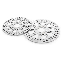 For Harley Sportster XL883L XL1200T SuperLow / XL1200C Custom / XL1200X Forty Eight 2014-2023 11.8 Front 10.2 Rear Brake Rotors Pads