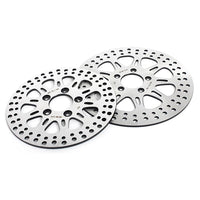For Harley Sportster XL883L XL1200T SuperLow / XL1200C Custom / XL1200X Forty Eight 2014-2023 11.8 Front 10.2 Rear Brake Rotors Pads