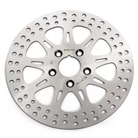 For Harley Sportster XLH883 XLH1100 XLH1200 XLX1100 (Steel Hub) Late 1987-1999 11.5 Inch Front Rear Brake Rotors Pads