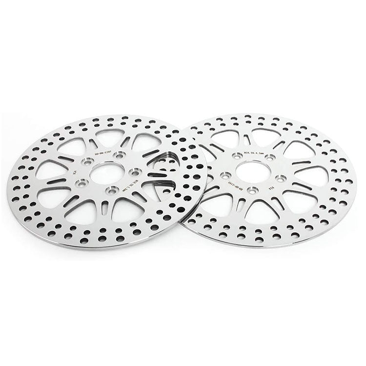 For Harley Davidson Softail FXST FXSTB FXSTC FXSTS FLST FLSTC(Alloy Hub) Late 1987-1999 11.5 Inch Front Rear Brake Rotors Pads