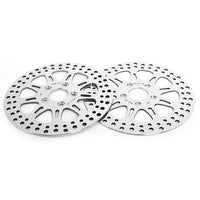 For Harley Davidson Softail FXST FXSTB FXSTC FXSTS FLST FLSTC(Alloy Hub) Late 1987-1999 11.5 Inch Front Rear Brake Rotors Pads