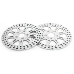 For Harley Sportster XLH883 XLH1100 XLH1200 XLX1100 (Alloy Hub) Late 1987-1999 11.5" Front Rear Brake Rotors Pads