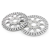 For Harley Sportster XLH883 XLH1100 XLH1200 XLX1100 (Steel Hub) Late 1987-1999 11.5 Inch Front Rear Brake Rotors Pads
