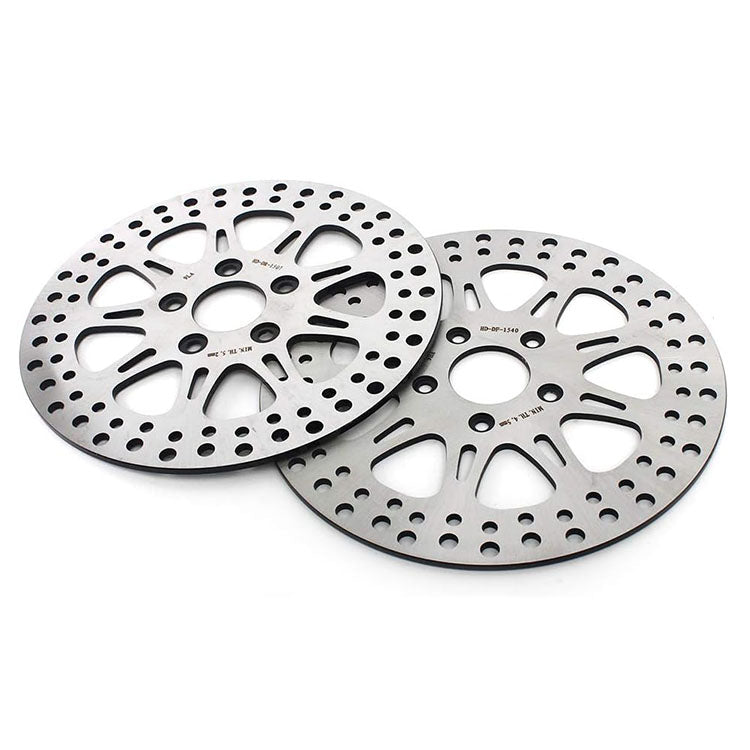 For Harley Davidson Softail FXST FXSTB FXSTC FXSTS FLST FLSTC(Alloy Hub) Late 1987-1999 11.5 Inch Front Rear Brake Rotors Pads