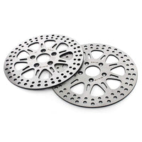 For Harley Davidson Softail FXST FXSTB FXSTC FXSTS FLST FLSTC(Alloy Hub) Late 1987-1999 11.5 Inch Front Rear Brake Rotors Pads
