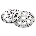 For Harley Sportster XLH883 XLH1100 XLH1200 XLX1100 (Alloy Hub) Late 1987-1999 11.5" Front Rear Brake Rotors Pads