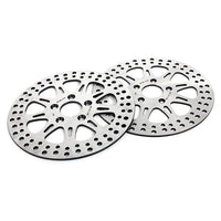 For Harley Sportster XLH883 XLH1100 XLH1200 XLX1100 (Steel Hub) Late 1987-1999 11.5 Inch Front Rear Brake Rotors Pads