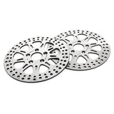 For Harley Sportster XLH883 XLH1100 XLH1200 XLX1100 (Steel Hub) Late 1987-1999 11.5" Front Rear Brake Rotors Pads