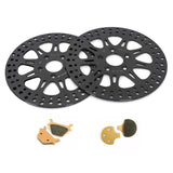 For Harley Sportster XLH883 XLH1100 XLH1200 XLX1100 (Steel Hub) Late 1987-1999 11.5" Front Rear Brake Rotors Pads